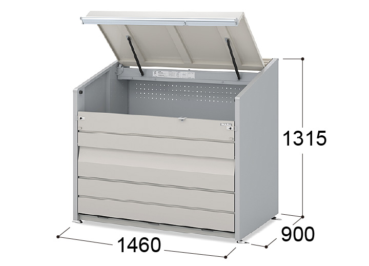 イナバ物置） ゴミ保管庫：ダストボックス ミニ ［DCN-149］ 【LIXIL