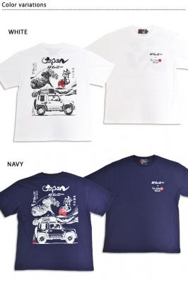 SEVENTH SENSE WEAR×JIMNYコラボ 浮世絵歌舞伎半袖Tシャツ サクラ