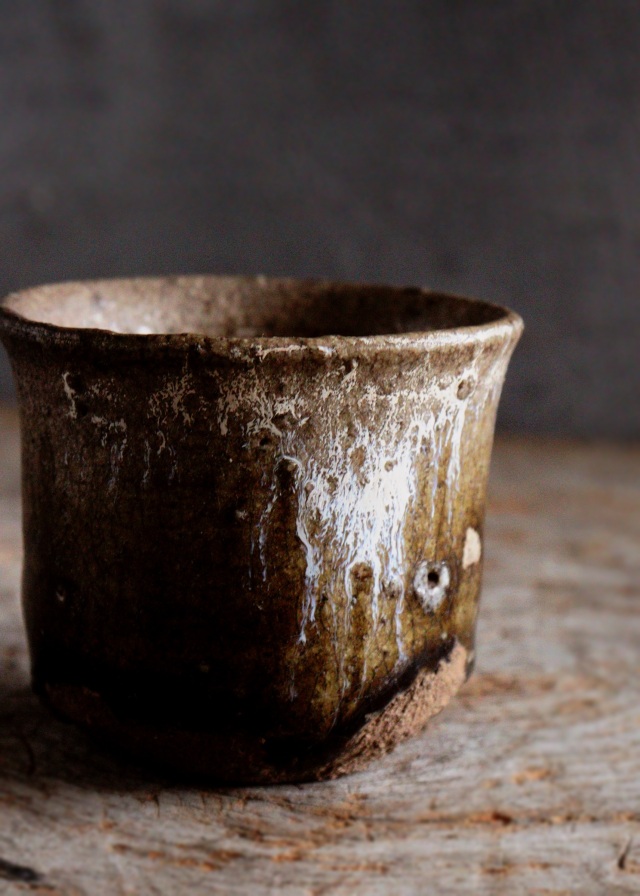 唐津酒器 ぐいのみ 斑唐津 古陶磁 酒器 堀の手 古唐津Antique Sam's