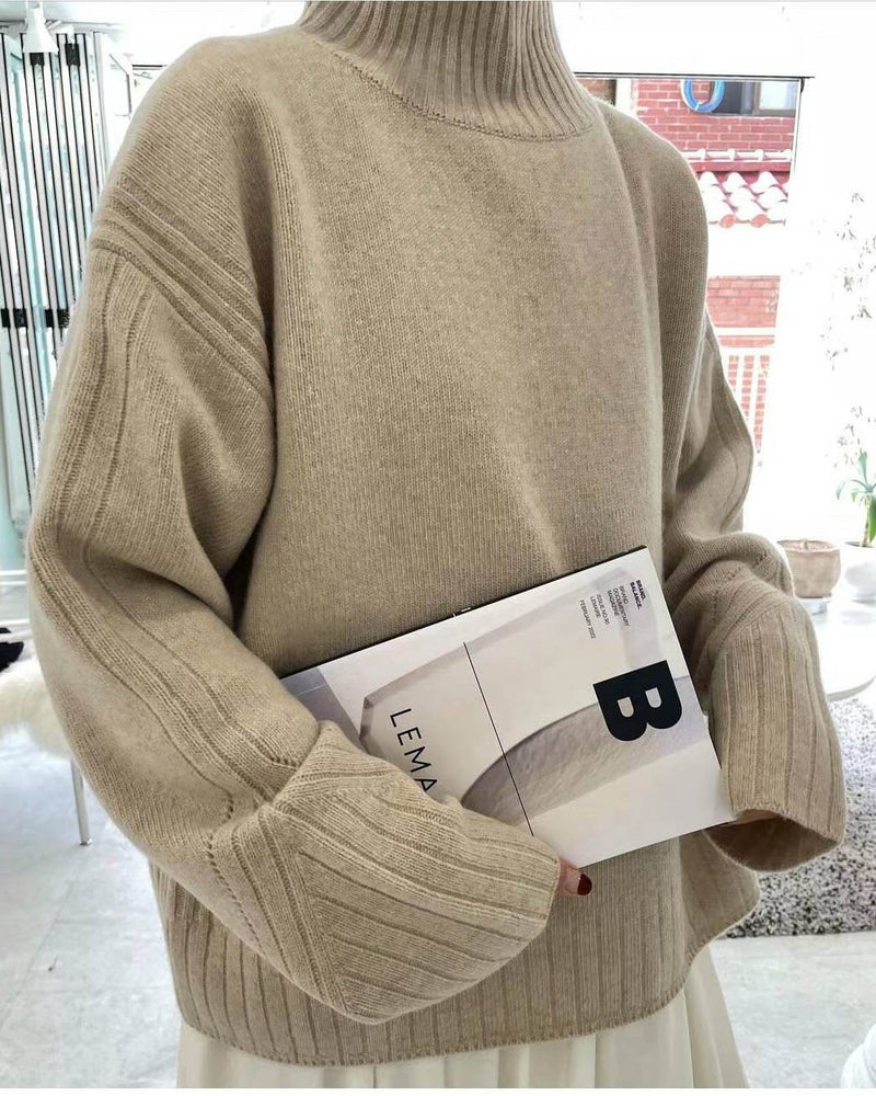 MARIS CASHMERE BLEND KNIT SOFT BEIGE – SANNA New York