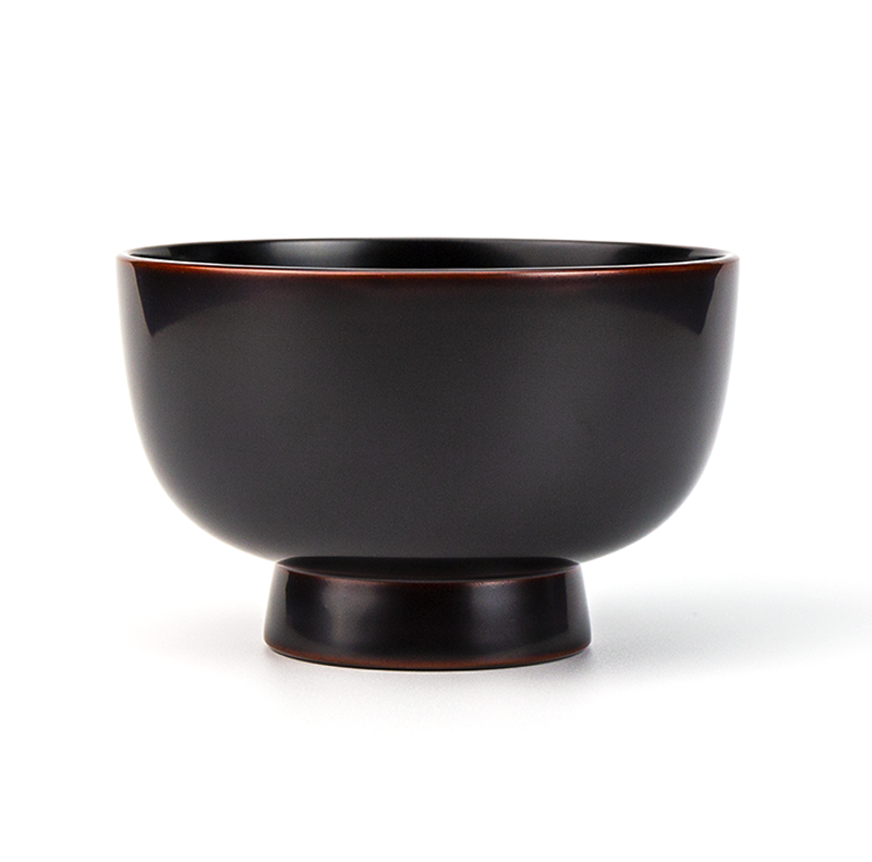 お椀汁椀-越前塗 なごみ椀 溜内黒［1客］ | 越前漆器粂治郎