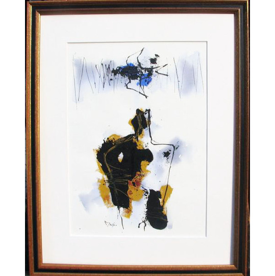 田中正巳 鳥の翔ぶ日(1) 水彩 EYURIKA｜暮らしを彩る骨董品・絵画の専門店