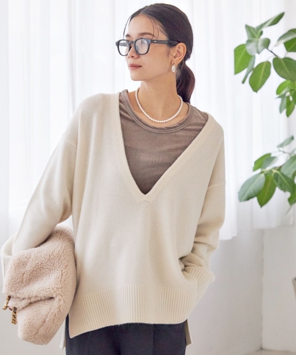 手洗い可能〉ウール カシミヤ Vネック プルオーバー｜ SHIPS 公式サイト