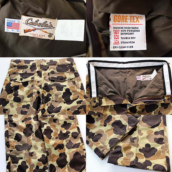 90s USA製 Cabela'sカベラス ダックハンターカモ GORE-TEXゴアテックス