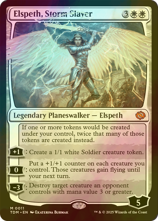 FOIL] 嵐の討伐者、エルズペス/Elspeth, Storm Slayer (海外産