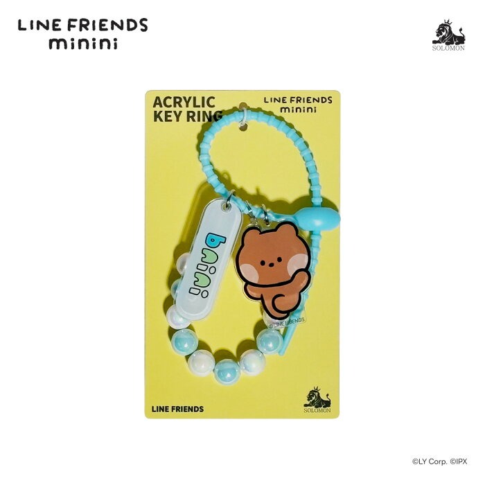 LINE minini アクリルキーリング】キーホルダー バッグチャーム 公式