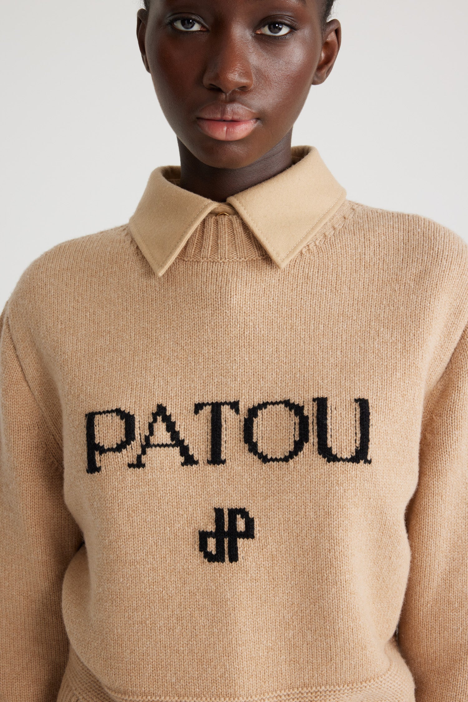 Patou | サステナブルウール＆カシミア パトゥ インターシャ セーター