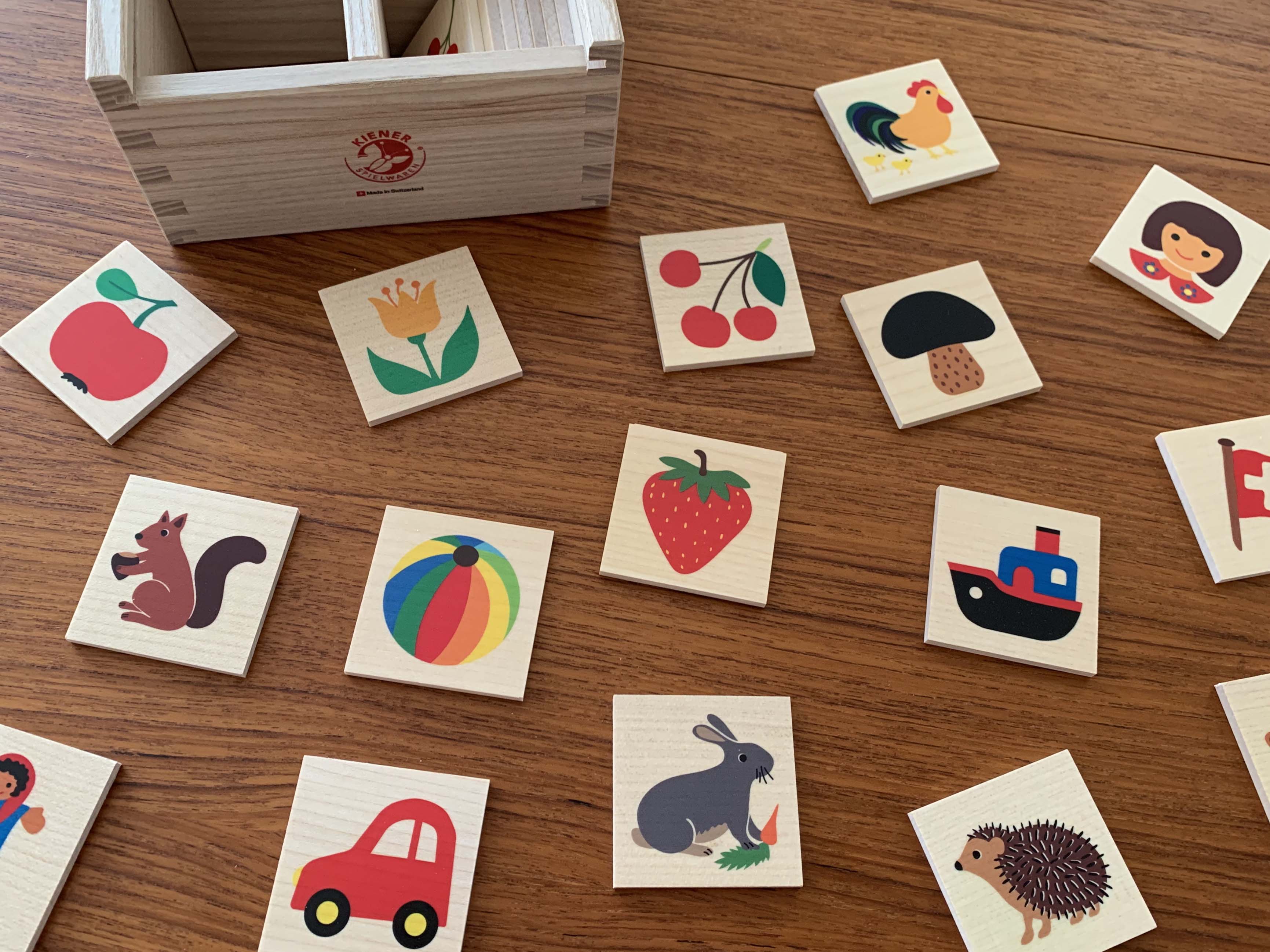木のおもちゃ カルテット / キーナーメモリー｜スイス・キーナー社