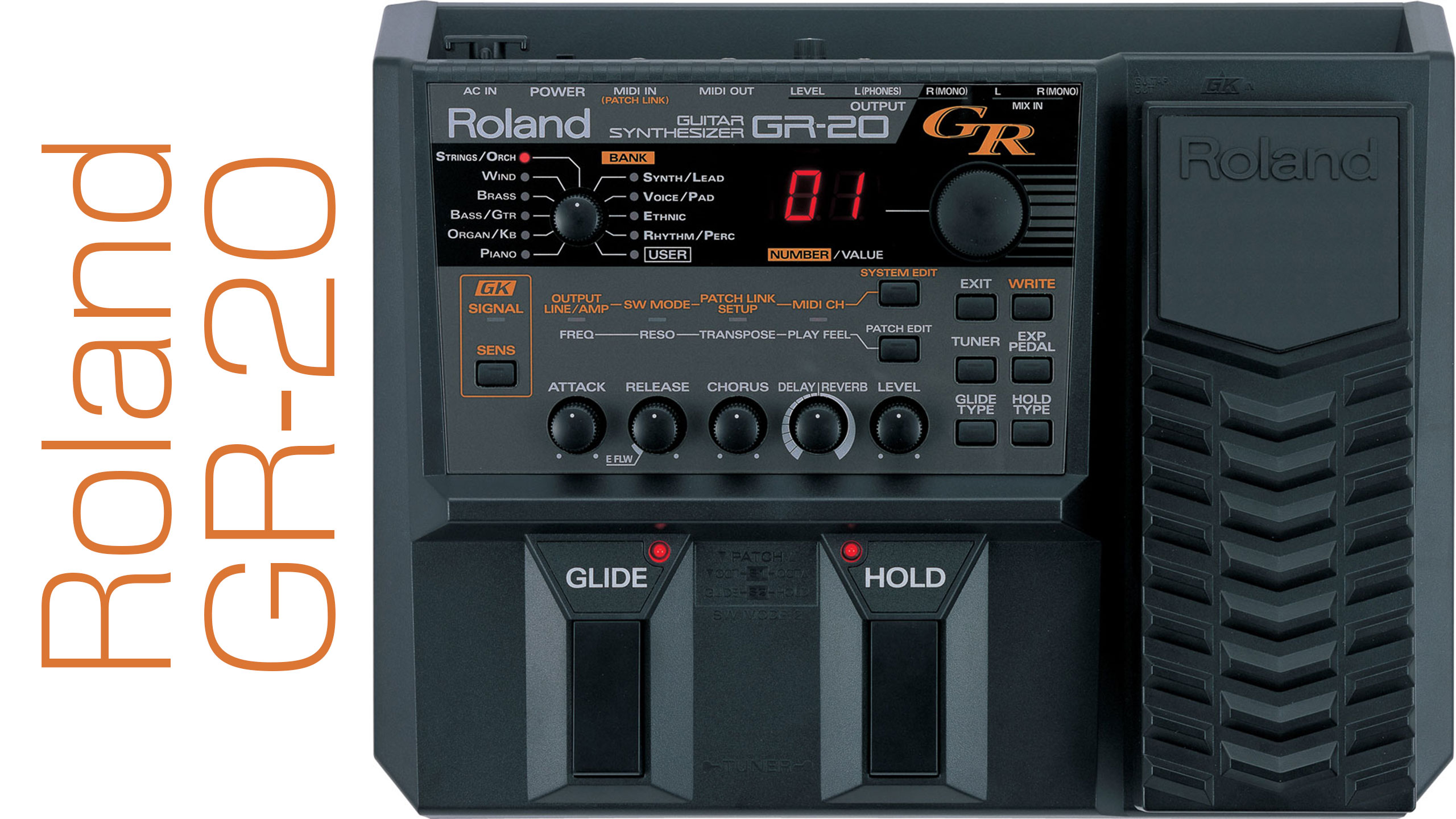ギターシンセで自由自在な音作り。初心者にもおすすめローランド GR-20