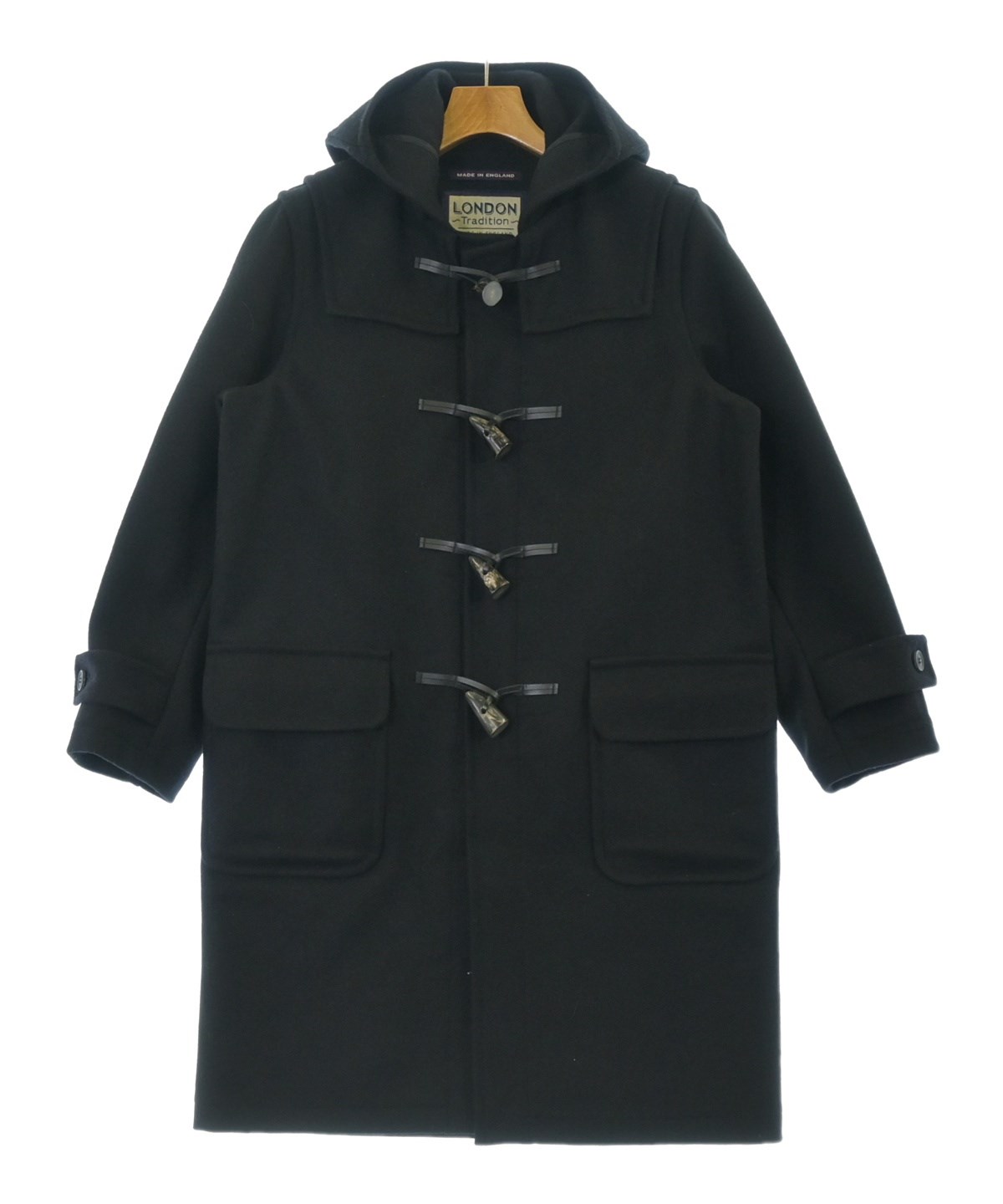 LONDON TRADITION（ロンドントラディション）ダッフルコート 黒 サイズ