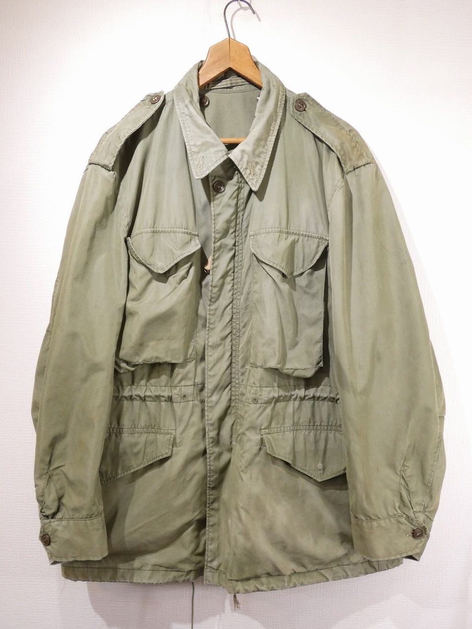 50s US MARINE CORPS USMC M-51 POPLIN FIELD JACKET - RICUR