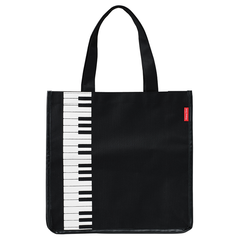 完売】Piano line スクエアトートバッグ（鍵盤）｜ピアノデザイン