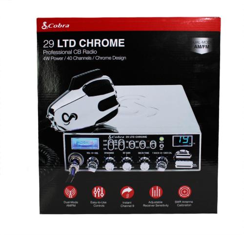 Cobra CCBP29LTCH FM Mode CB | Cobra 29 LTD Chrome CB Radio