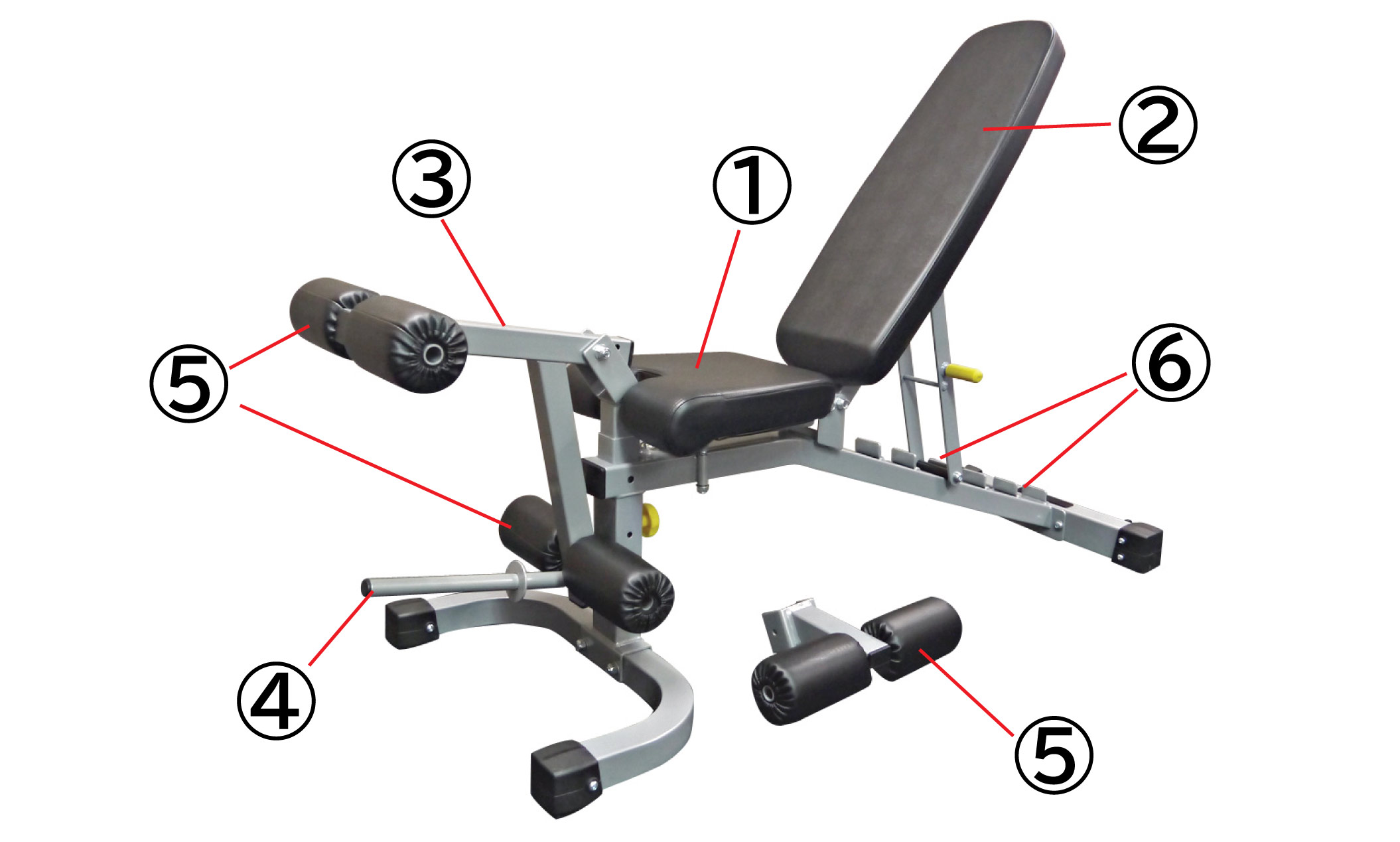 マルチパーパスベンチ (レッグエクステンション付き) | インクライン