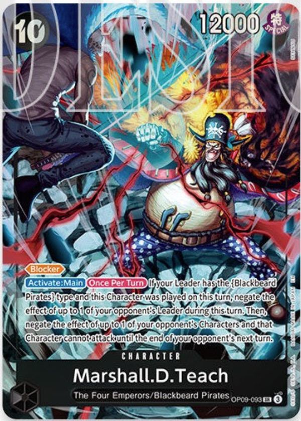 ☆SALE商品☆】《状態A-》マーシャル・D・ティーチ 【英語】【SR