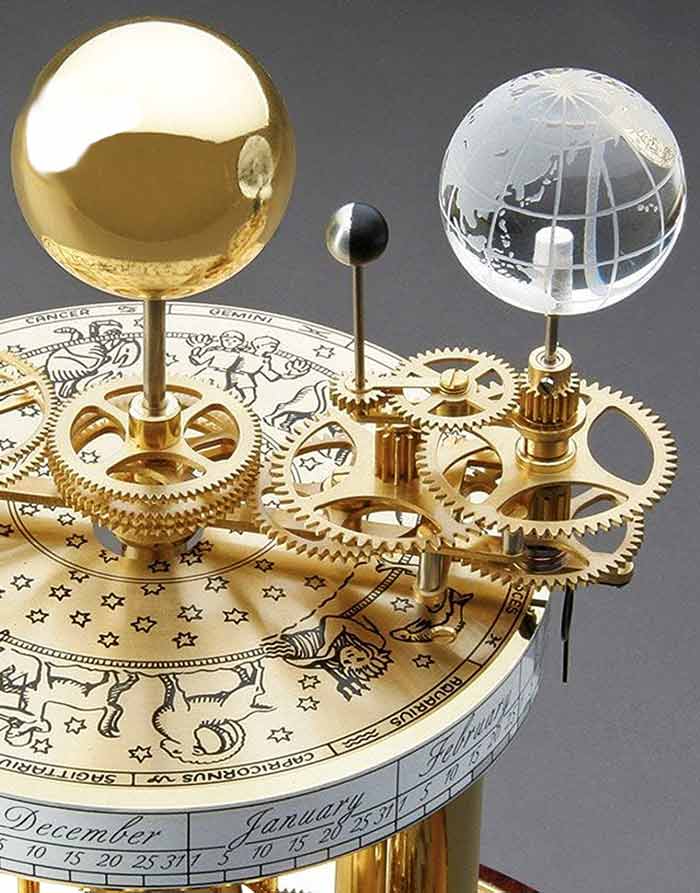 Hermle 22836-072987 AstroLabium Planetary Quartz Clock - The Clock