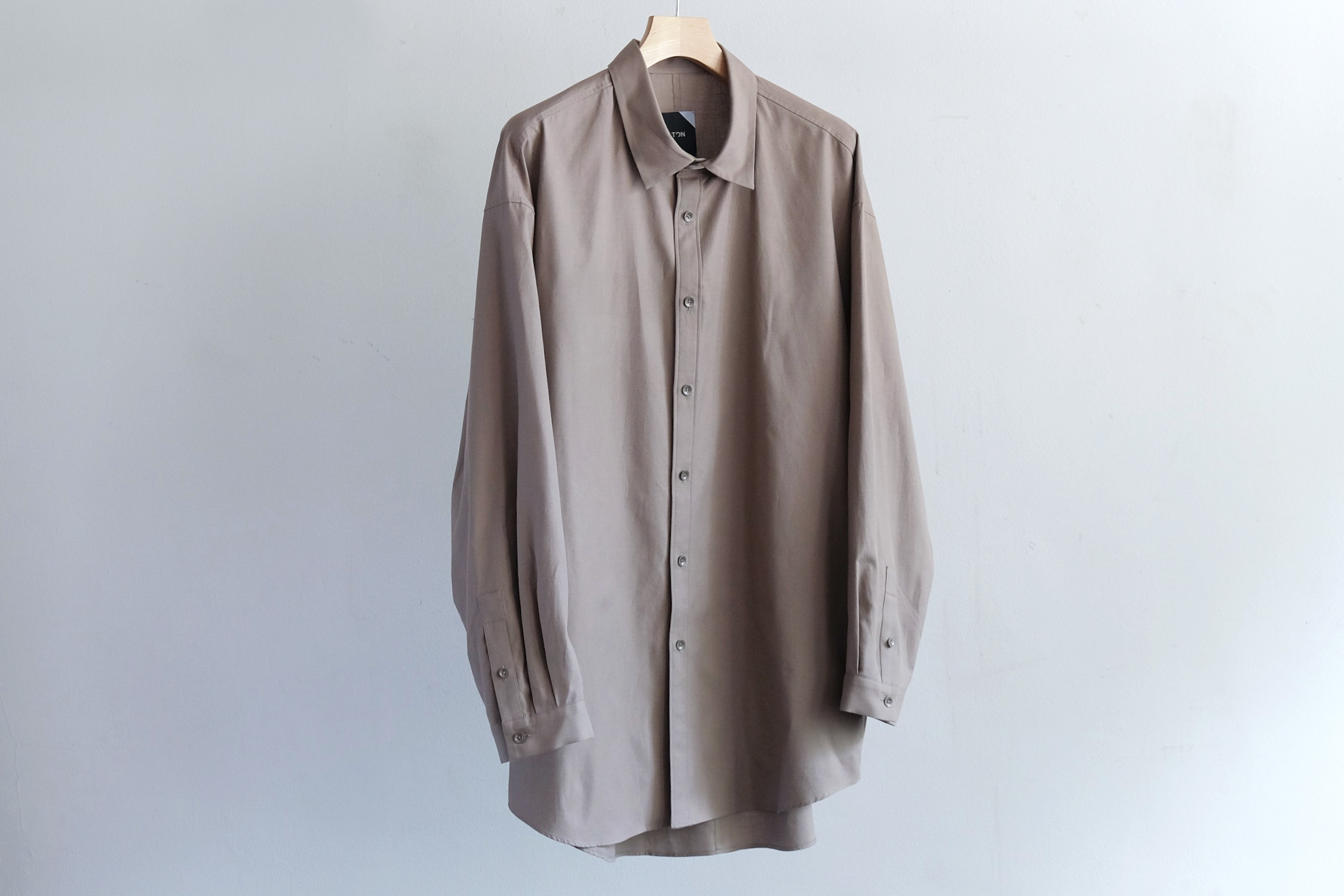 COTTON CASHMERE OXFORD OVERSIZED LONG SHIRT - WUNDER