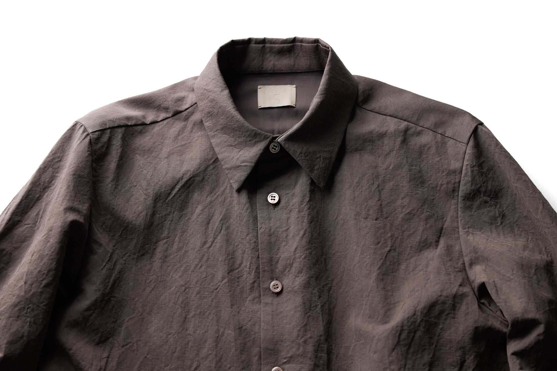 yc41-251 / 塩縮加工コットンリネンシャツ-keshiaka – 山内