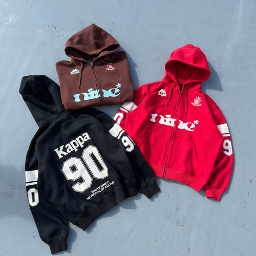 9090 × Kappa Emblem Zip Hoodie – YZ