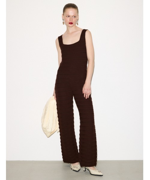 THROW by SLY オールインワン SQUARE NECK JUMPSUITS スクエアネック
