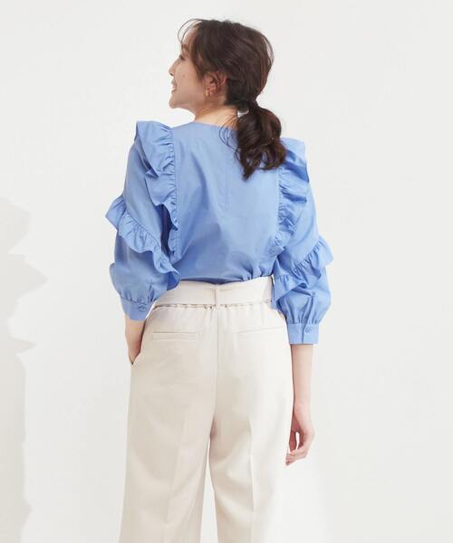 Tiara（ティアラ） ブラウス シャツ flowyフリルブラウス レディース