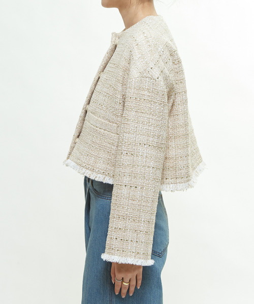 martinique（マルティニーク） ジャケット ノーカラージャケット