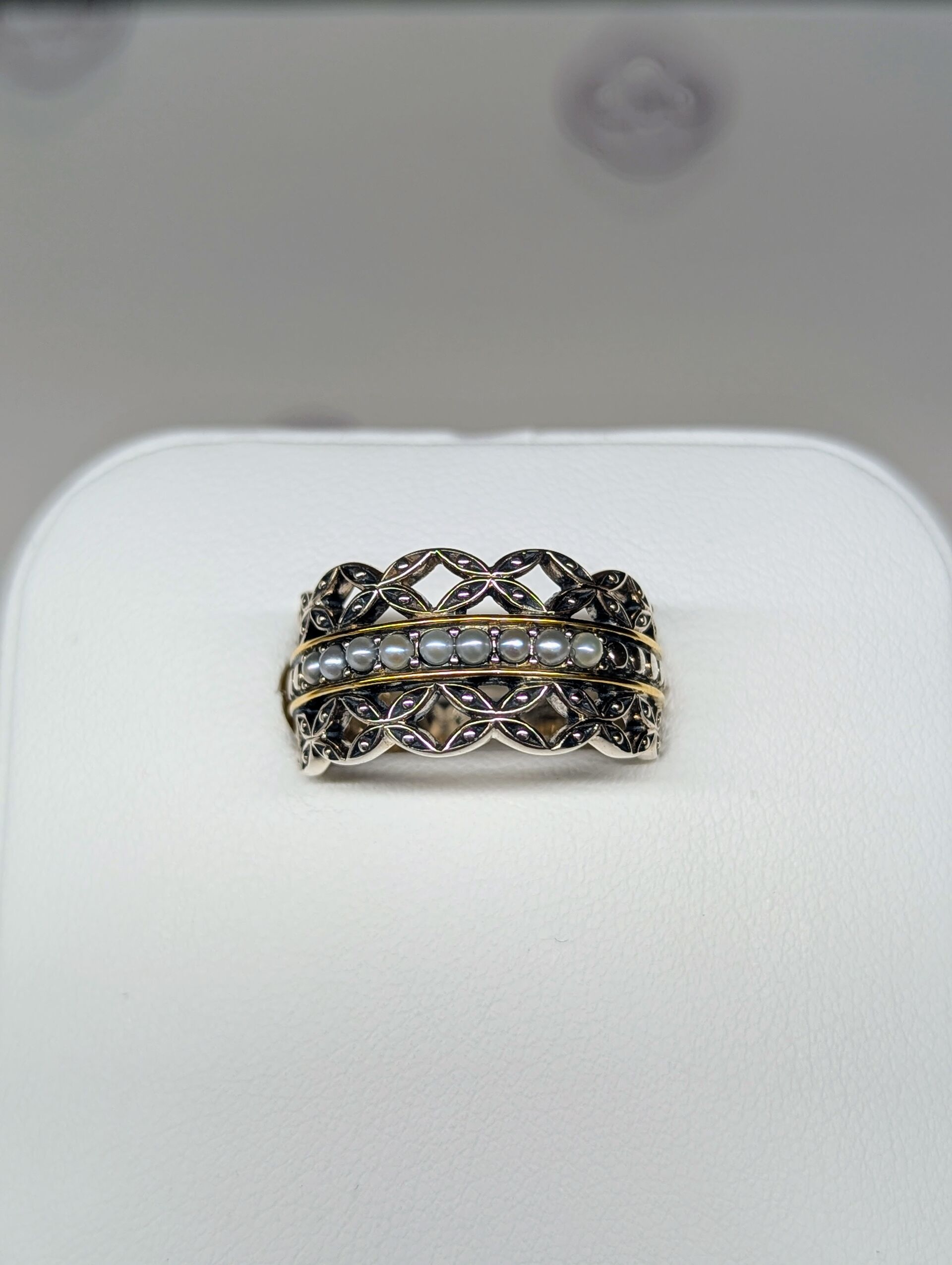 淡水真珠シードパール一文字リング | 商品紹介 | 三重県伊勢の真珠なら