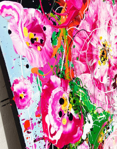 チェリーポップ - 大きな絵画 (二連祭壇画) – Angie Wright Art