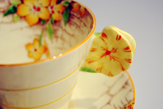 パラゴン「フラワーハンドル コーヒーカップ」《アンティックかとう》