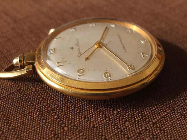 JA-3082| シチズン CITIZEN アラーム 懐中時計 17石 18K GP 共鳴蓋