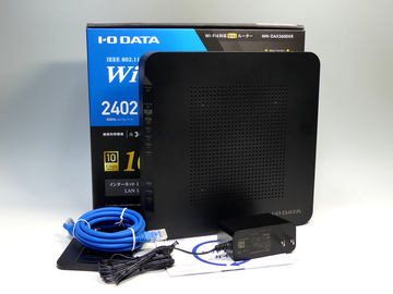 WAN/LANとも10GbE対応のWi-Fi 6ルーター「WN-DAX6000XR」、アイ・オー