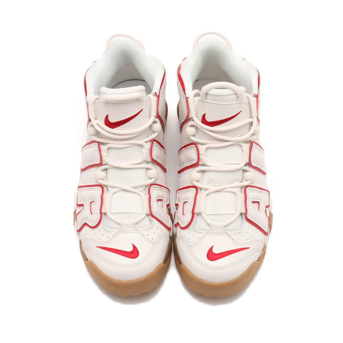NIKE W AIR MORE UPTEMPO PHANTOM/GYM RED-GUM LIGHT BROWN-CLEAR