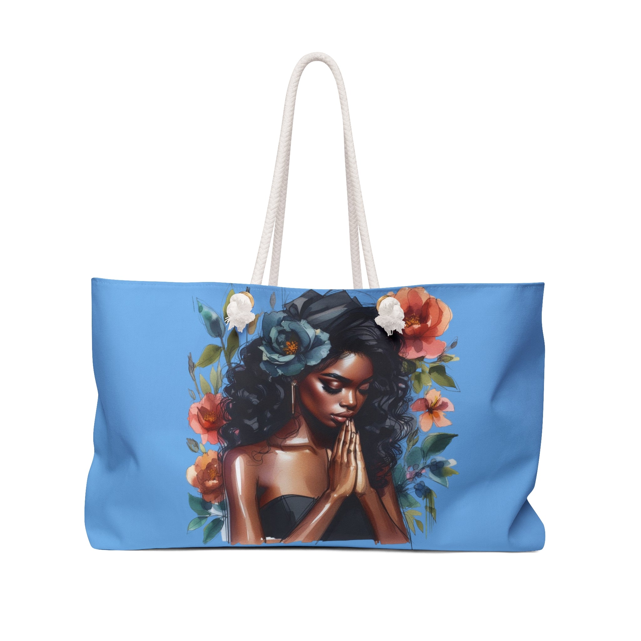 Praying Woman Weekender Bag – Art of Jaz by Jazmine McFadden