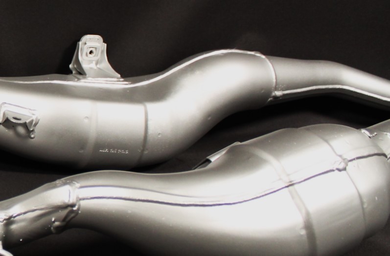 ヤマハ｜TZR250 3MA 純正チャンバー セラコート施工（耐熱塗装