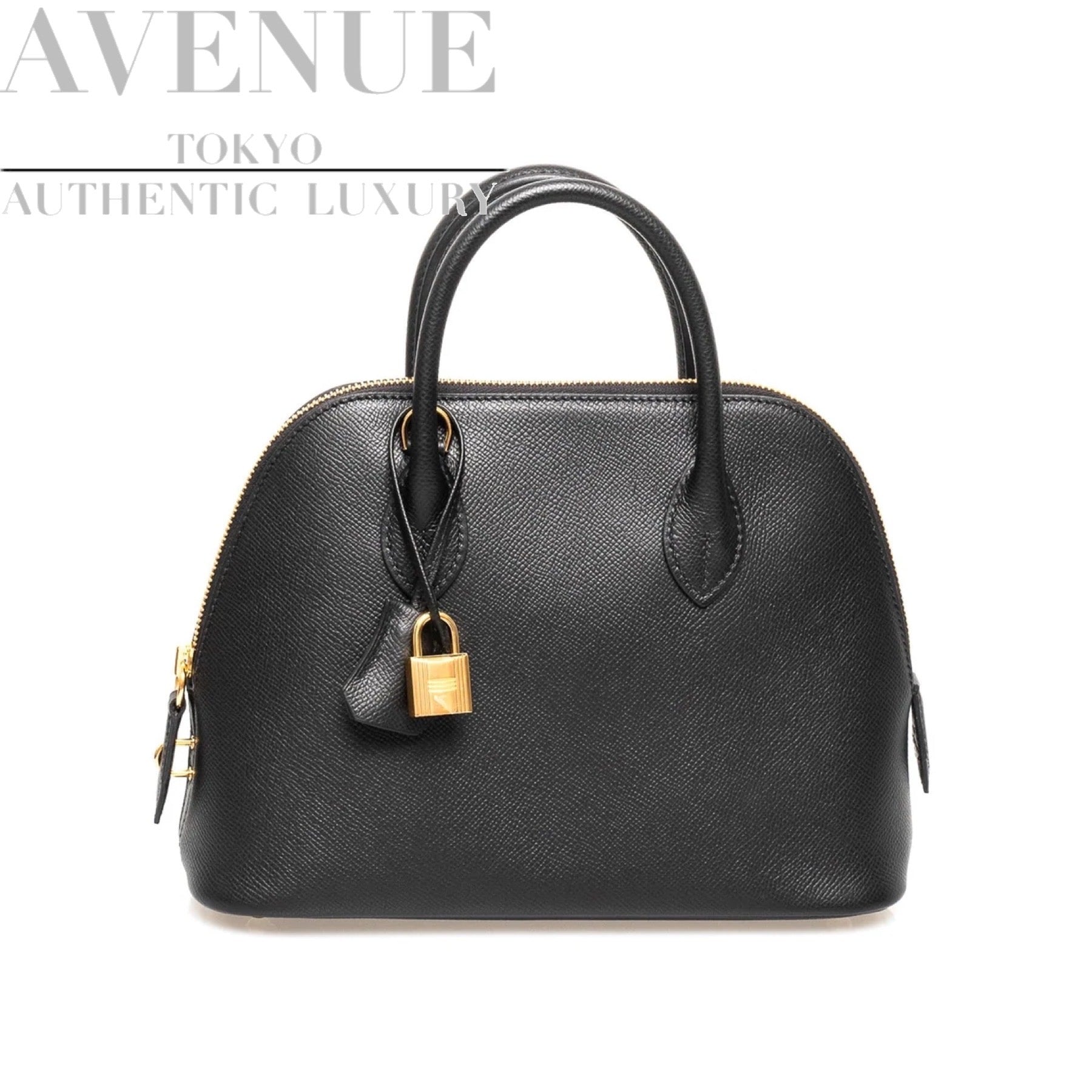 エルメス ボリード25 ブラック ノワール エプソン ゴールド金具 HERMES