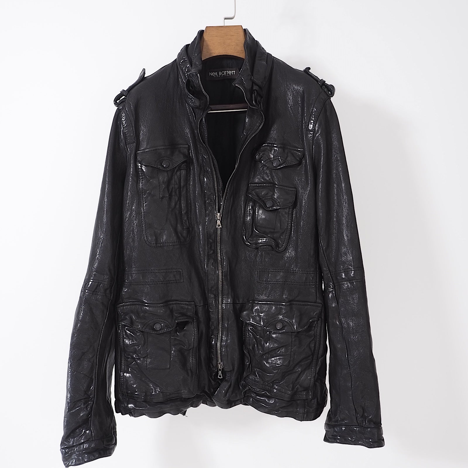 ニールバレット Neil Barrett バッファローレザー ジャケット S