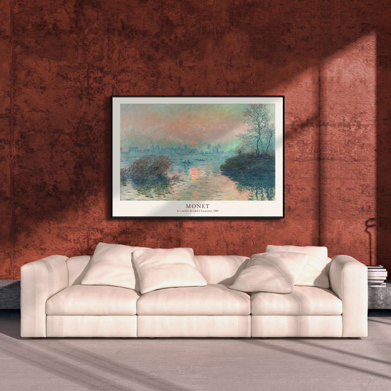 クロード・モネ《ラヴァクールの夕日》