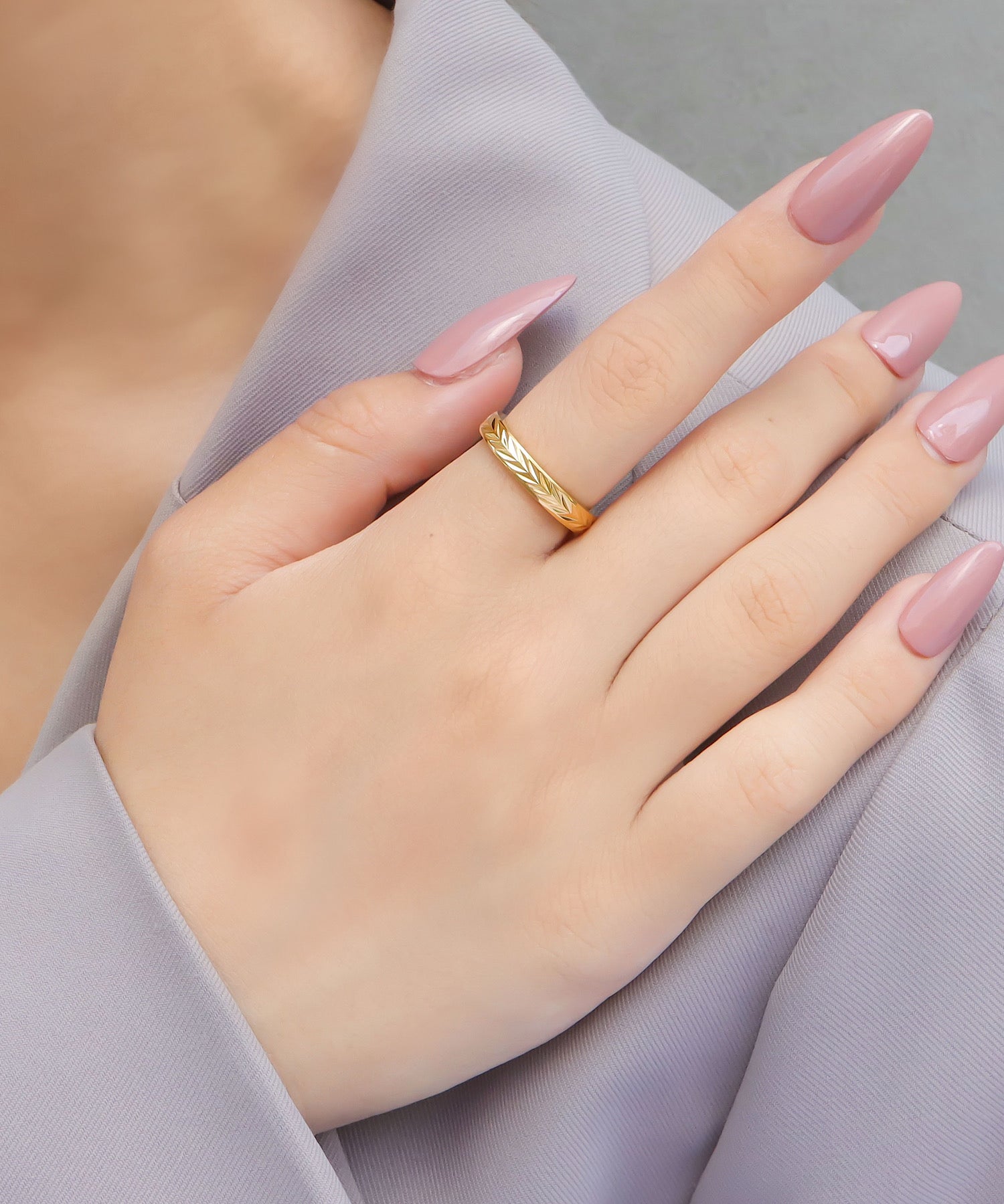 blackdia ocean リーフデザインリング