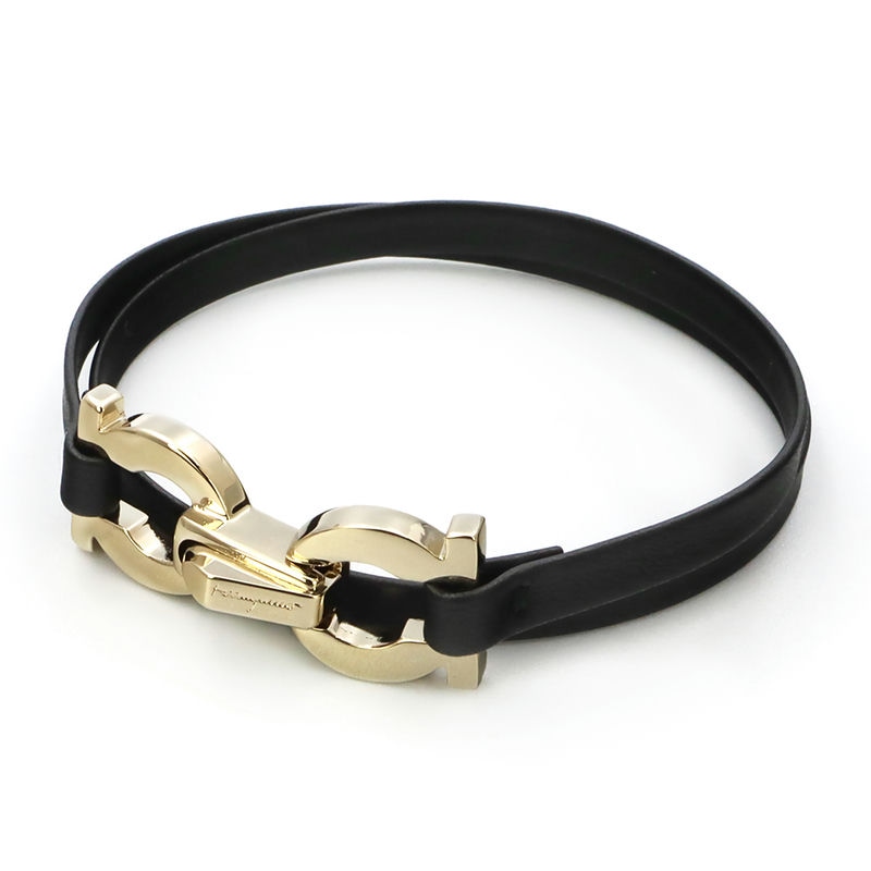 美品 フェラガモ ブレスレット ガンチーニ ユニセックス ゴールド