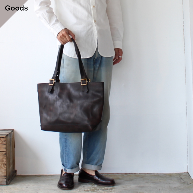 vasco ヴァスコ LEATHER TRAVEL TOTE BAG – MEDIUM オイルドレザー