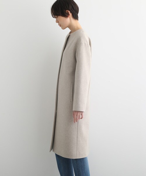 INDIVI（インディヴィ）の「◇【日本製/ウール100%】ビーバーノー