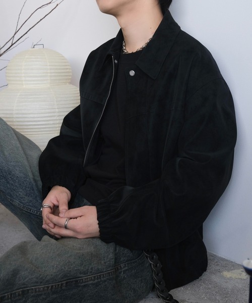 FAUX SUEDE ZIP BLOUSON（ブルゾン）｜WYM LIDNM（ウィム バイ リドム
