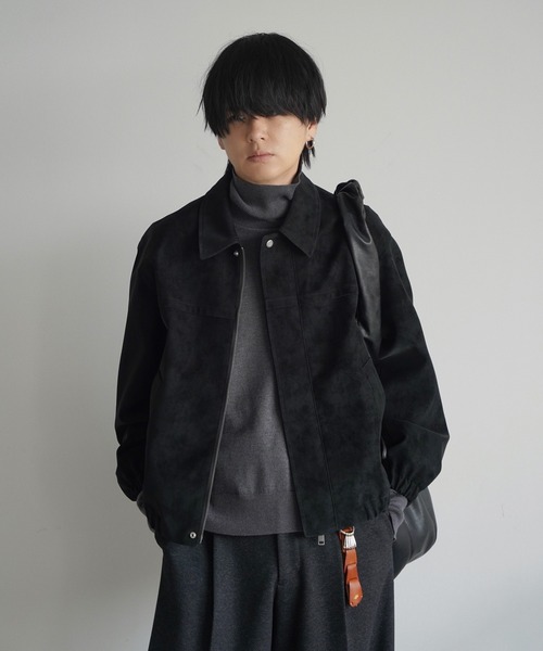 FAUX SUEDE ZIP BLOUSON（ブルゾン）｜WYM LIDNM（ウィム バイ リドム