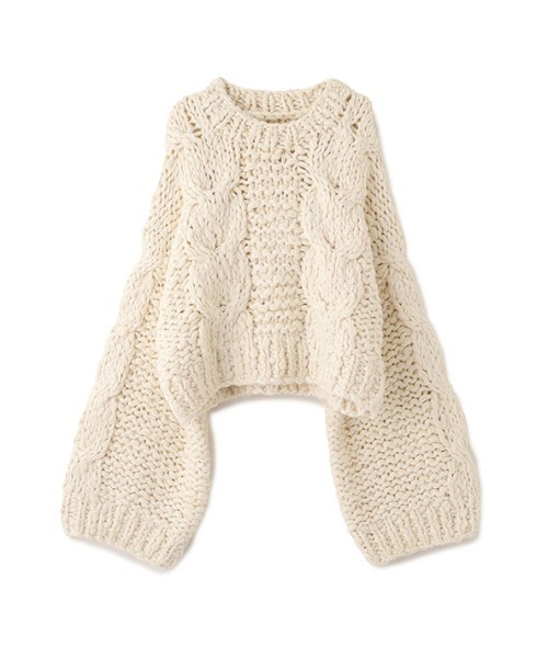 セール】ハンドニットケーブルプルオーバー（ニット/セーター）｜ETRE