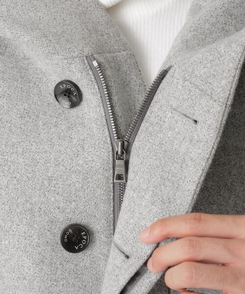 EPOCA UOMO（エポカウォモ）の「フーデットコート（ステンカラーコート