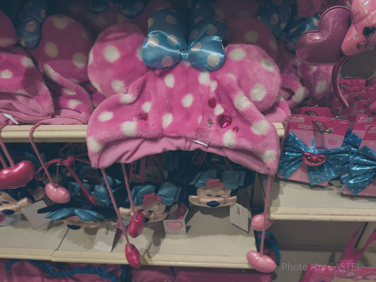 ディズニー ミニーのパルパルーザ ミニファン ファンキャップ 2個