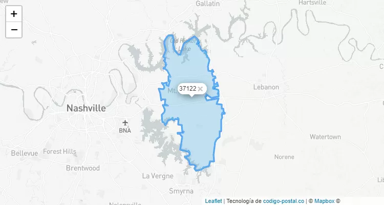 37122 ZIP Code - United States