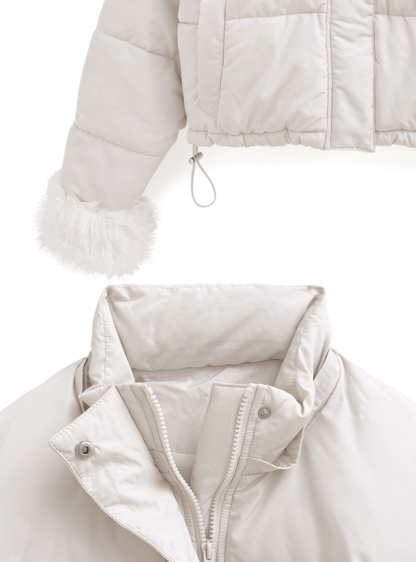 マルチWayフード付きファーダウンジャケット[kd81] | レディース