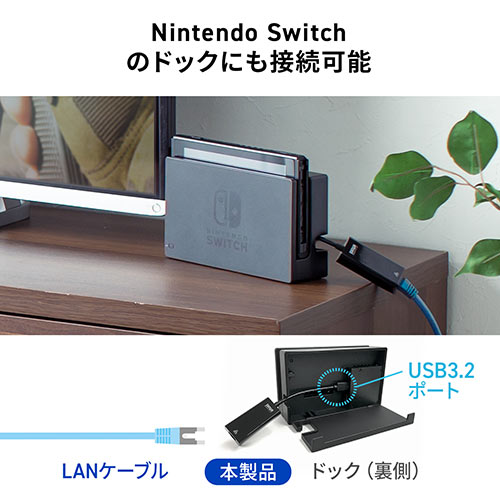 有線LANアダプター USB3.2 Gen1 イーサネットアダプタ ChromeBook
