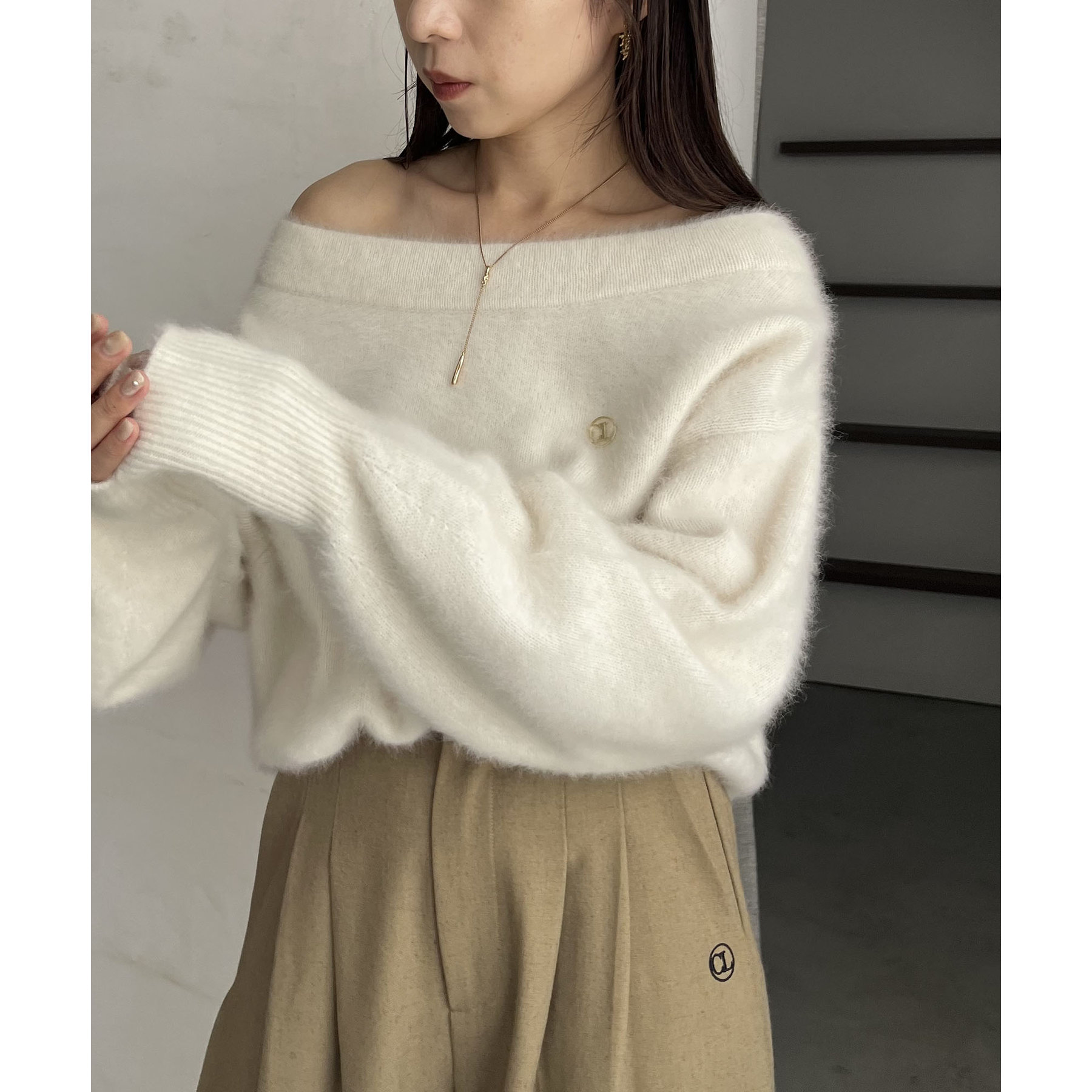 C.L】FOXカシミアボートネックニット | ファッション通販サイト NUGU